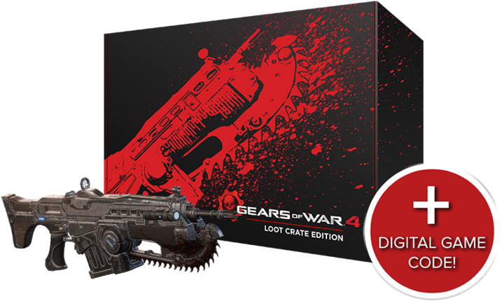 Lancer Loot Crate - Gears Of War Loot Crate (720x540), Png Download