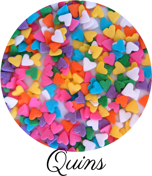 Heart Quin Sprinkles-01 - Circle (532x600), Png Download