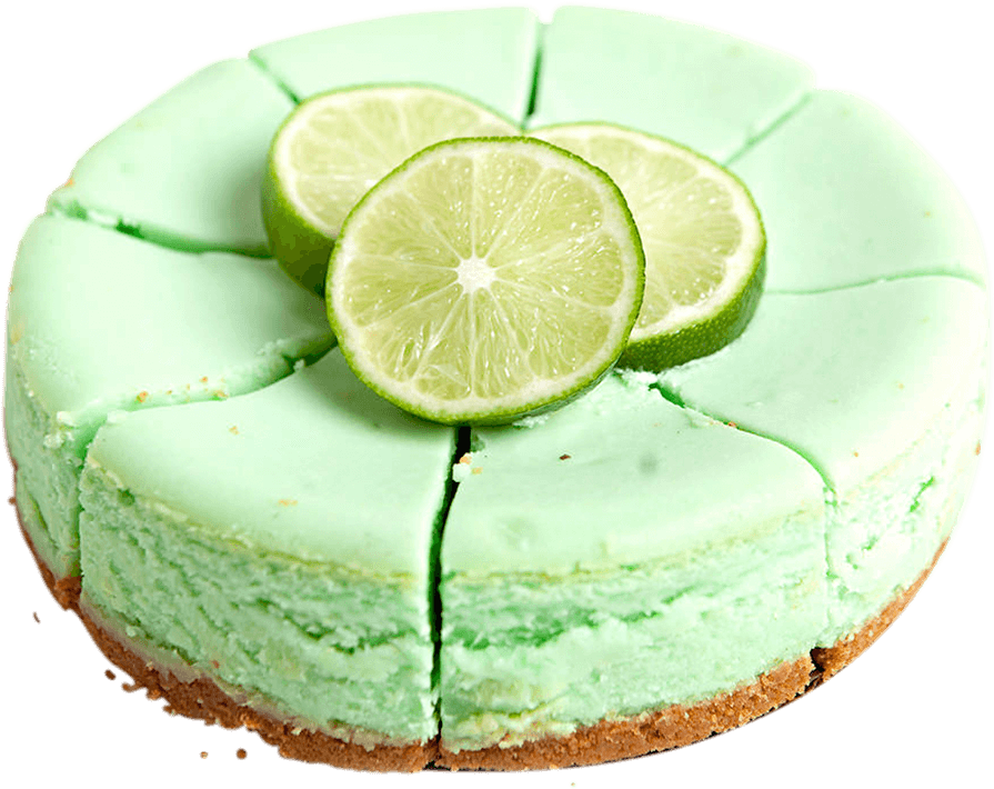 Tropical Lime Cheesecake 6” Cake- 8 Slices Per Cake - Cheesecake (1000x1000), Png Download