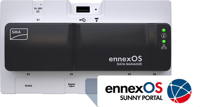 Monitoring & Control Powered By Ennexos - Sma Data Manager M (826x445), Png Download
