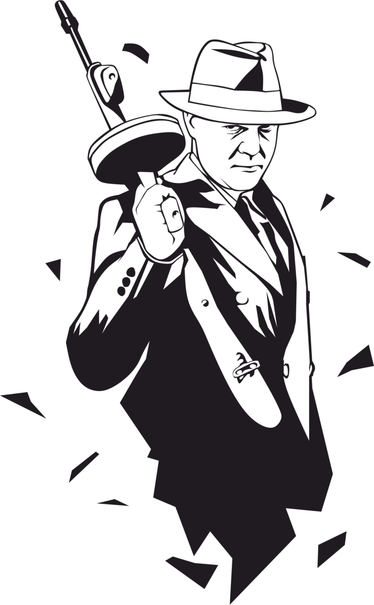 Иллюстрация Мафия (750x1212), Png Download