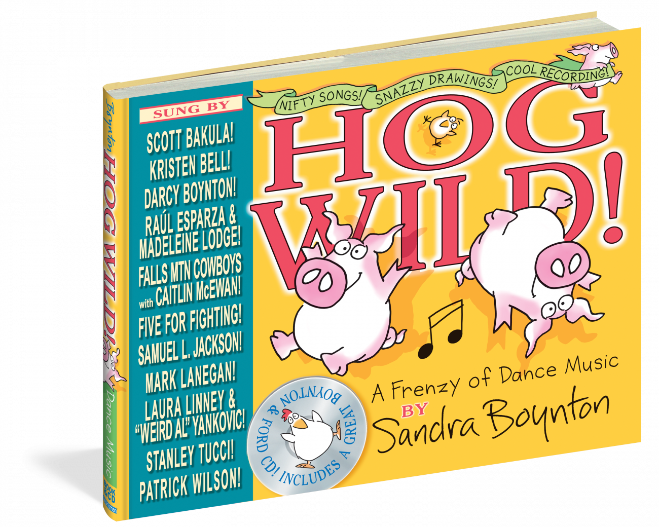 Order Autographed Copies Of Sandra Boynton's Hog Wild - Hog Wild! A Frenzy Of Dance Music (1300x1040), Png Download