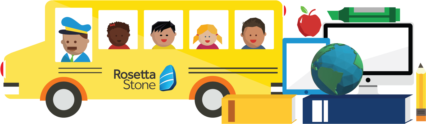 Rosetta Stone - Rosetta Stone® Spanish 1 2 3 4 5 Homeschool + Audio (1671x600), Png Download