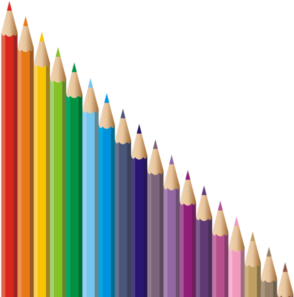 Crayons De Couleurs Articles - Crayon Ecole (600x604), Png Download