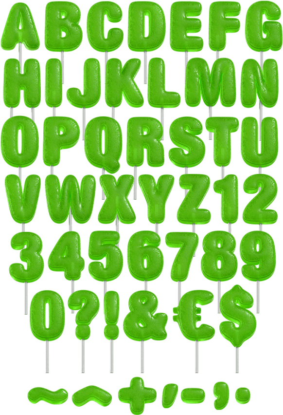 Lollipop Font - Cricut (595x867), Png Download