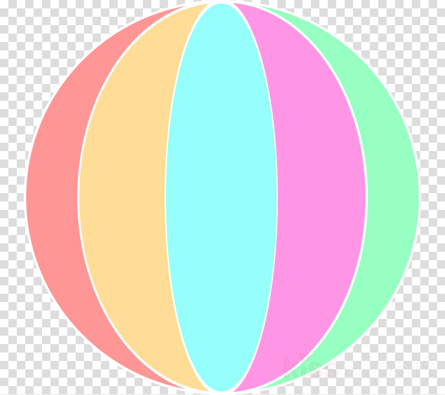 Cartoon Beach Ball Png Small Clipart Beach Ball Clip (900x800), Png Download