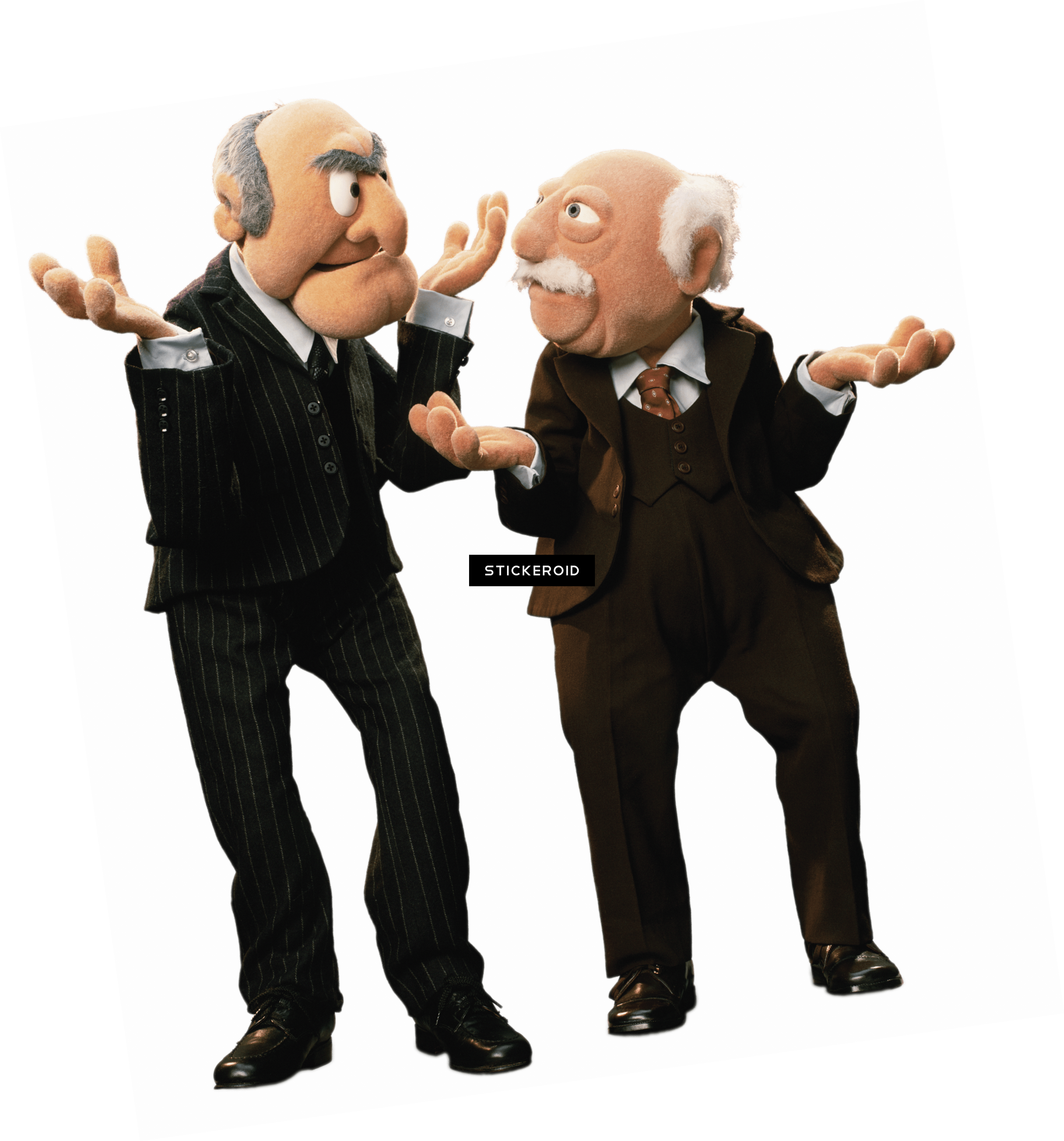 Statler And Waldorf Confused - Muppets People Say We're Over (3044x3264), Png Download