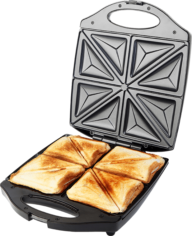 Ecg S 199 Quattro - Triangle Sandwich Maker (617x756), Png Download