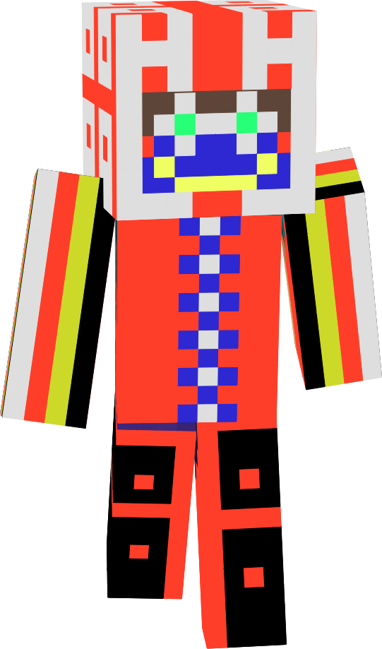 Clown Skin Search - Minecraft (541x919), Png Download