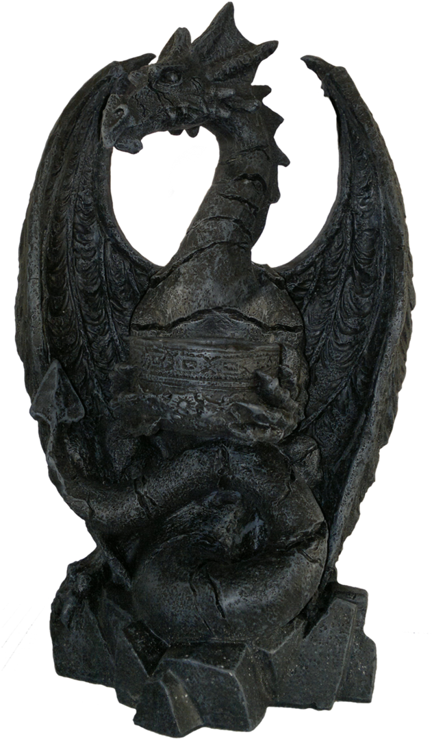 Dragon Statue Png - Portable Network Graphics (707x1131), Png Download