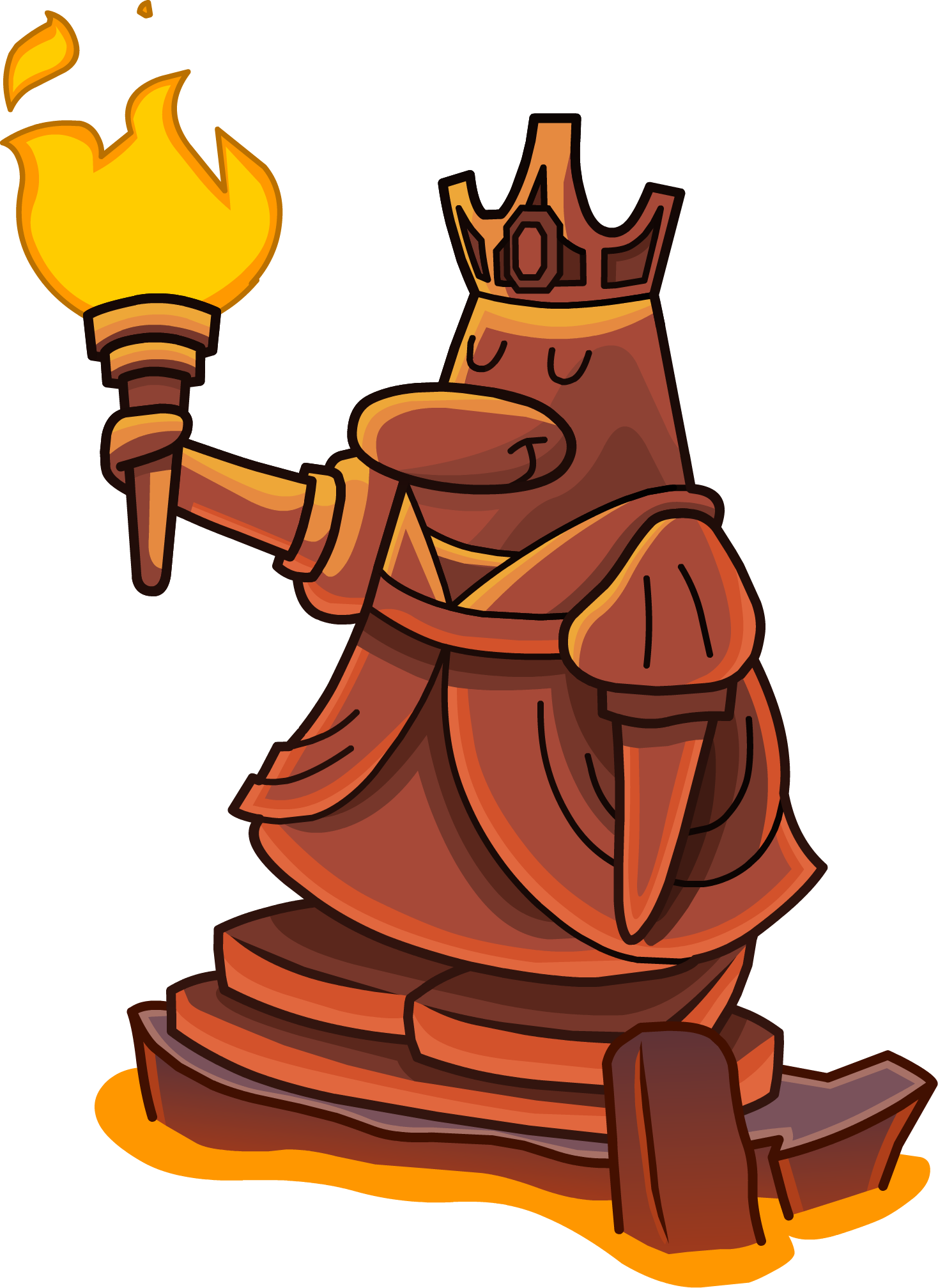 Knight's Quest 2 Queen Statue - Knight (1468x2015), Png Download