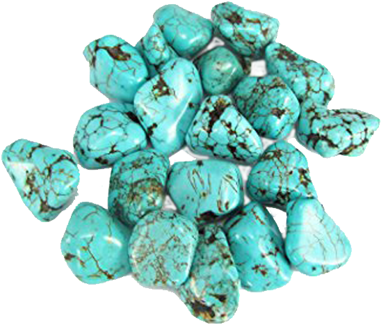 Turqouise Crystal - Turquoise Tumbled Stone Gemstone Crystal Healing Rock (600x600), Png Download