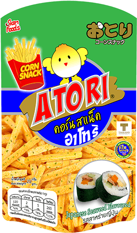 Atori Corn Snack Atori Brand Seaweed 25 G - Sushi (600x600), Png Download