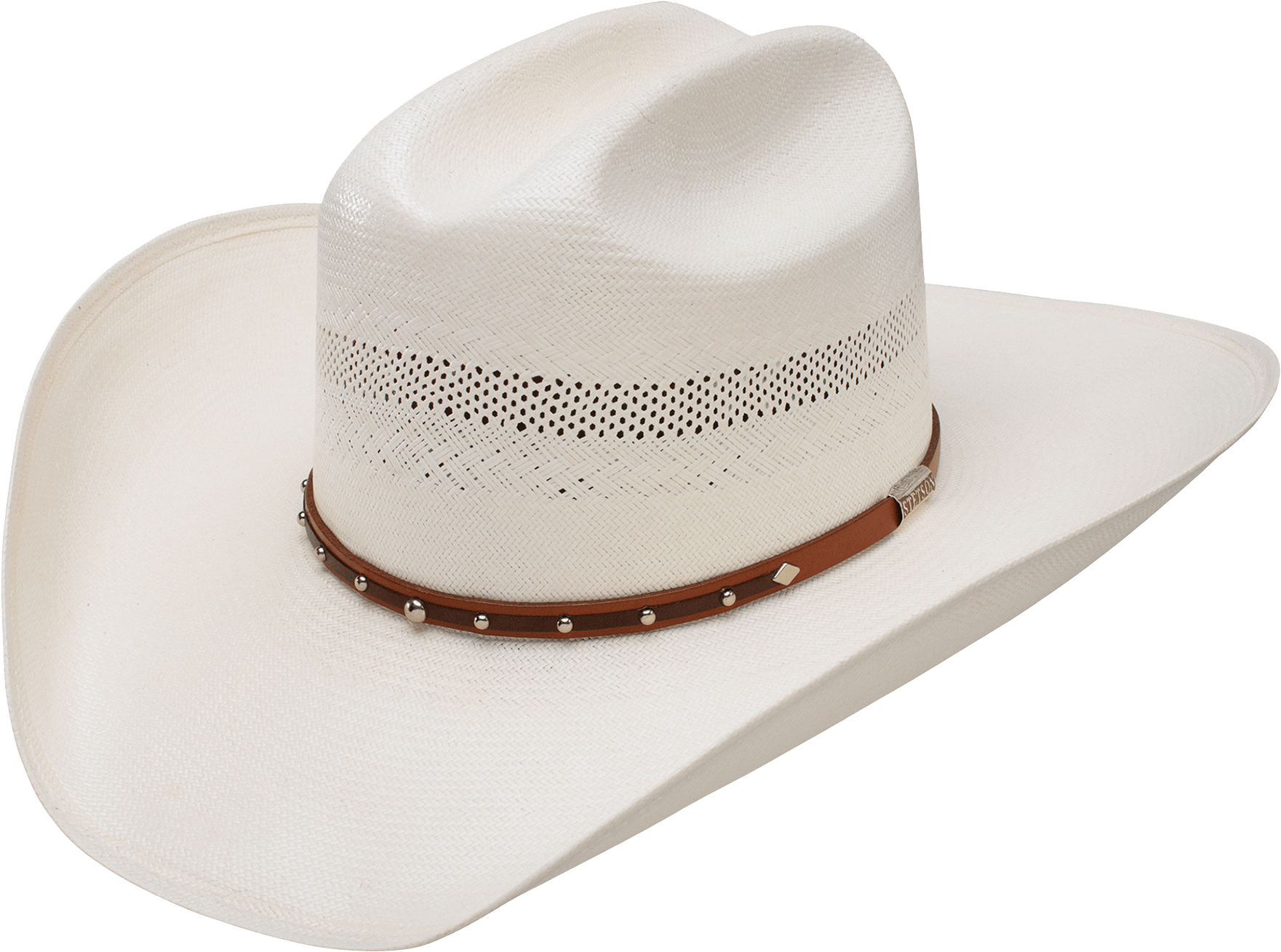 Stetson Pat Hand 30x Straw Western Hat - Natural (1848x2000), Png Download