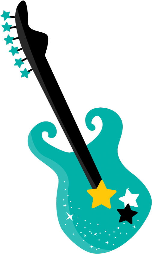 Photo By Ckren - Rock Stars Guitars Clipart (596x1024), Png Download