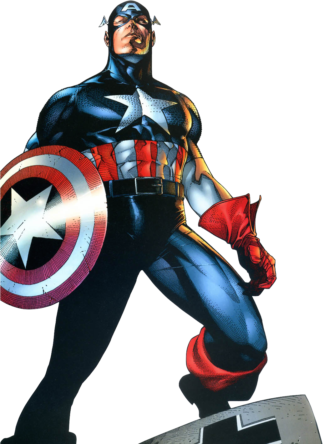Captain America Marvel - Captain America Comic Design (1043x1468), Png Download