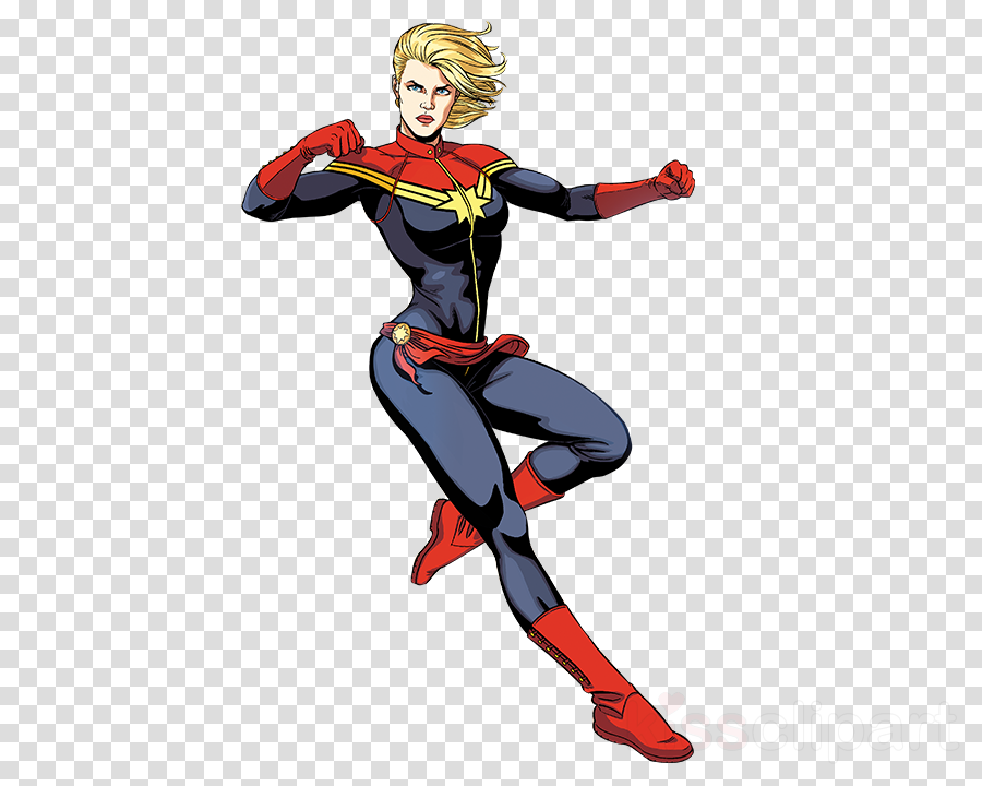 Captain Marvel Png Clipart Carol Danvers Hulk Captain - Captain Marvel Comic Character (900x720), Png Download