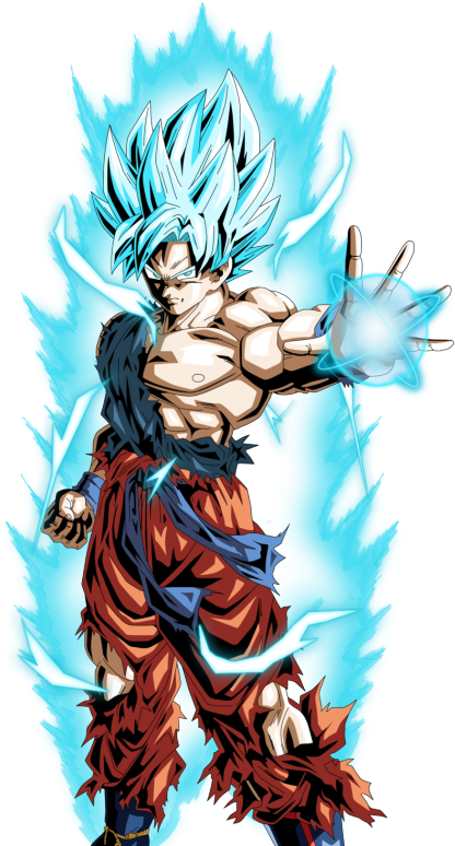 Make Goku And Vegeta Learn To Control Their God Ki - Sangoku Super Saiyan Blue (540x779), Png Download