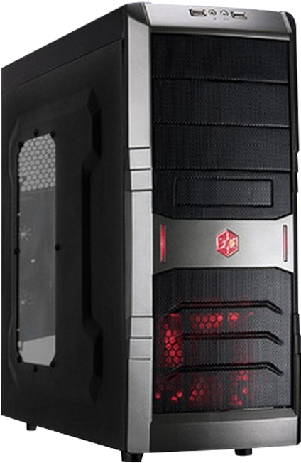 Sale Silverstone "redline Series" Rl01b W Usb3 Black/red, - Silverstone Redline Rl01b Tower - No Power Supply (750x750), Png Download