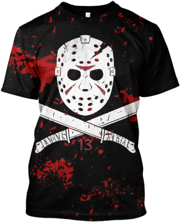 3d Jason Voorhees Friday The 13th Hoodie - Friday The 13th Varsity Jacket (800x799), Png Download