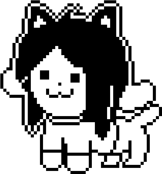 A Temmie Sprite - Mettaton Not A Tem (530x580), Png Download