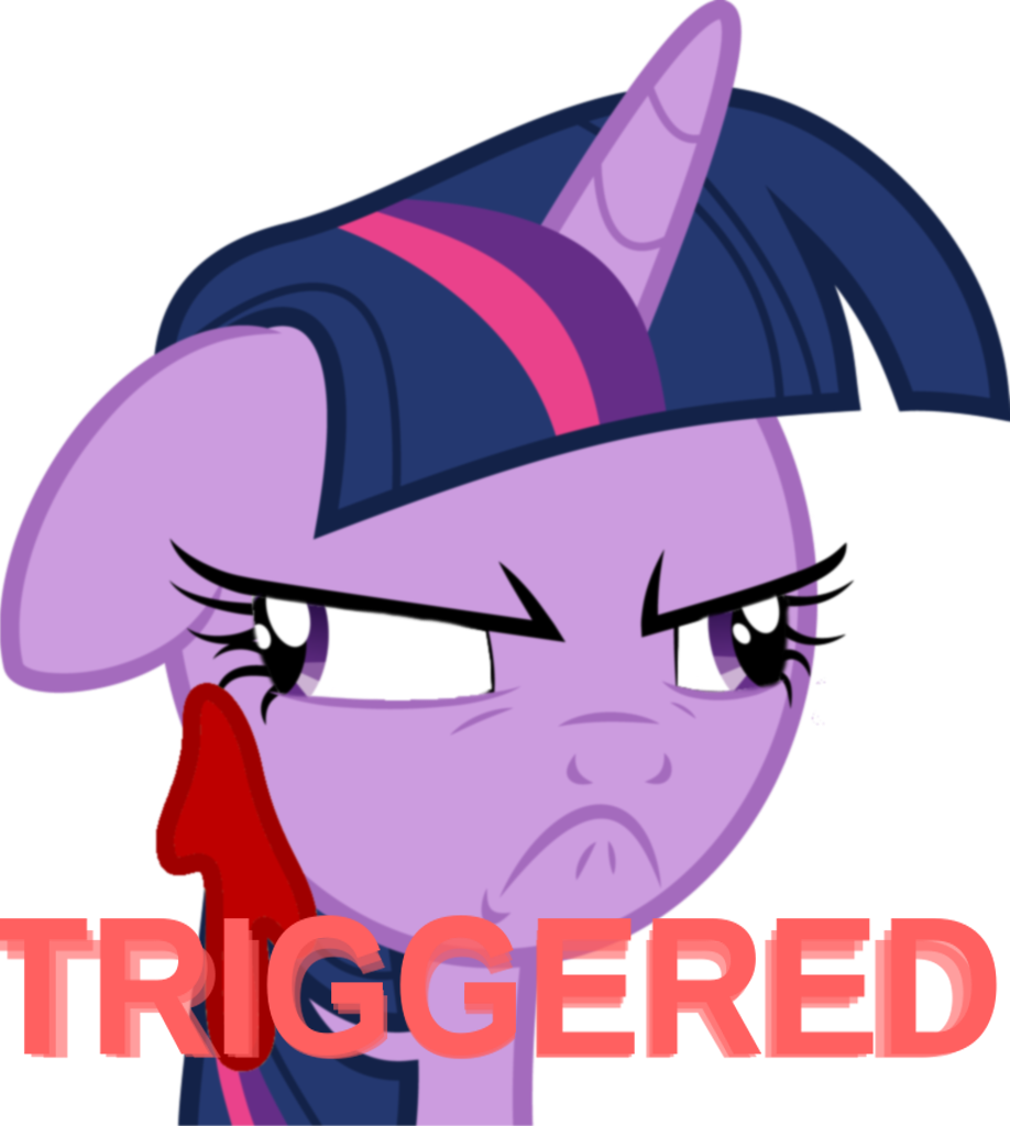 Alicorn, Angry, Blood, Bust, Derp, Female, Frown, Mare, - Twilight Sparkle Triggered (918x1024), Png Download