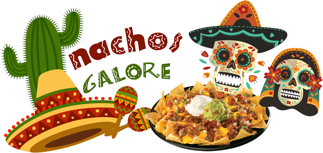 All Topped With Cheese, Guacamole, Salsa And Sour Cream (1132x555), Png Download