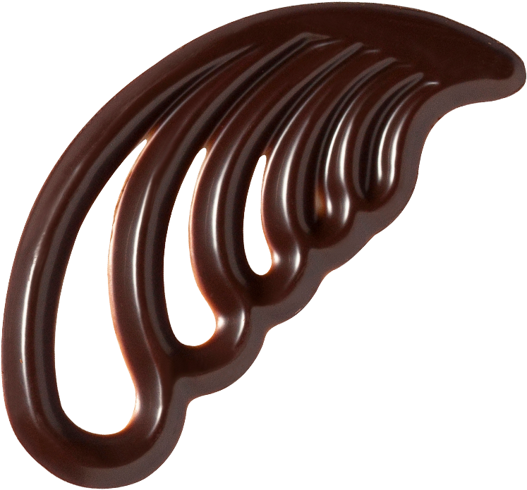 Dark Chocolate Feathers - Feather (1000x1000), Png Download