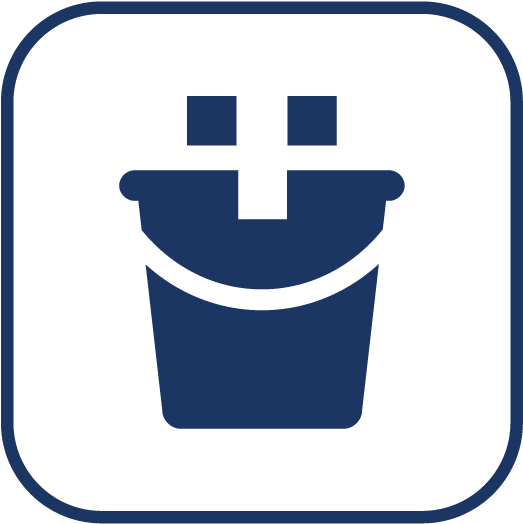 Buckets (604x603), Png Download