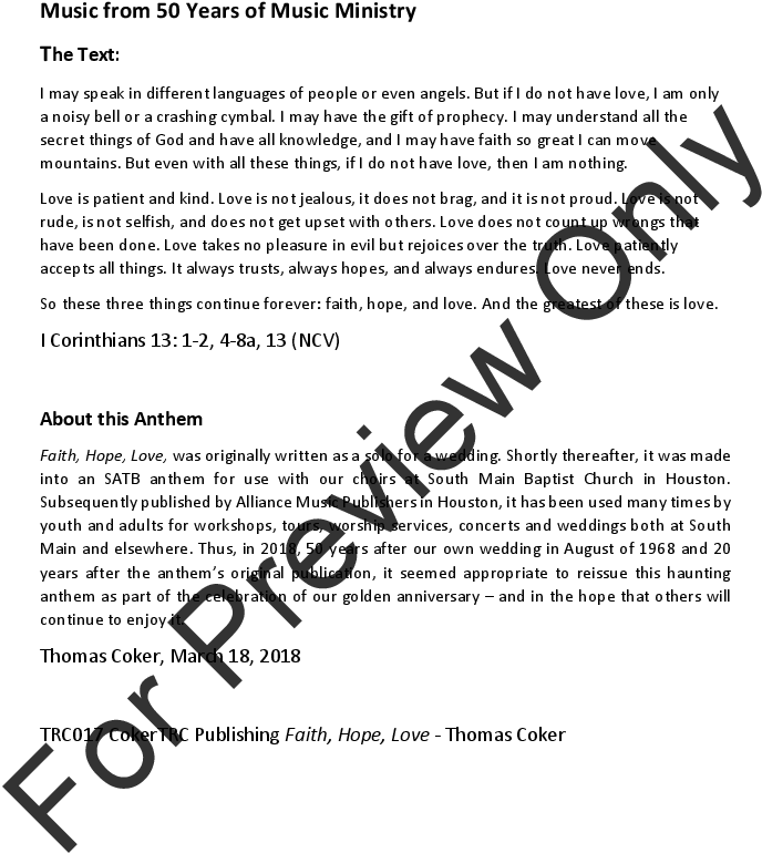 Love Thumbnail Faith, Hope, Love Thumbnail - Gartan Mother's Lullaby Sheet Music (816x1056), Png Download