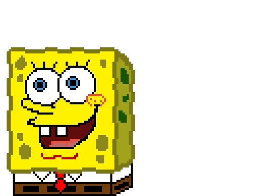 Mostly Finished Spongebob - Cartoon (1024x576), Png Download