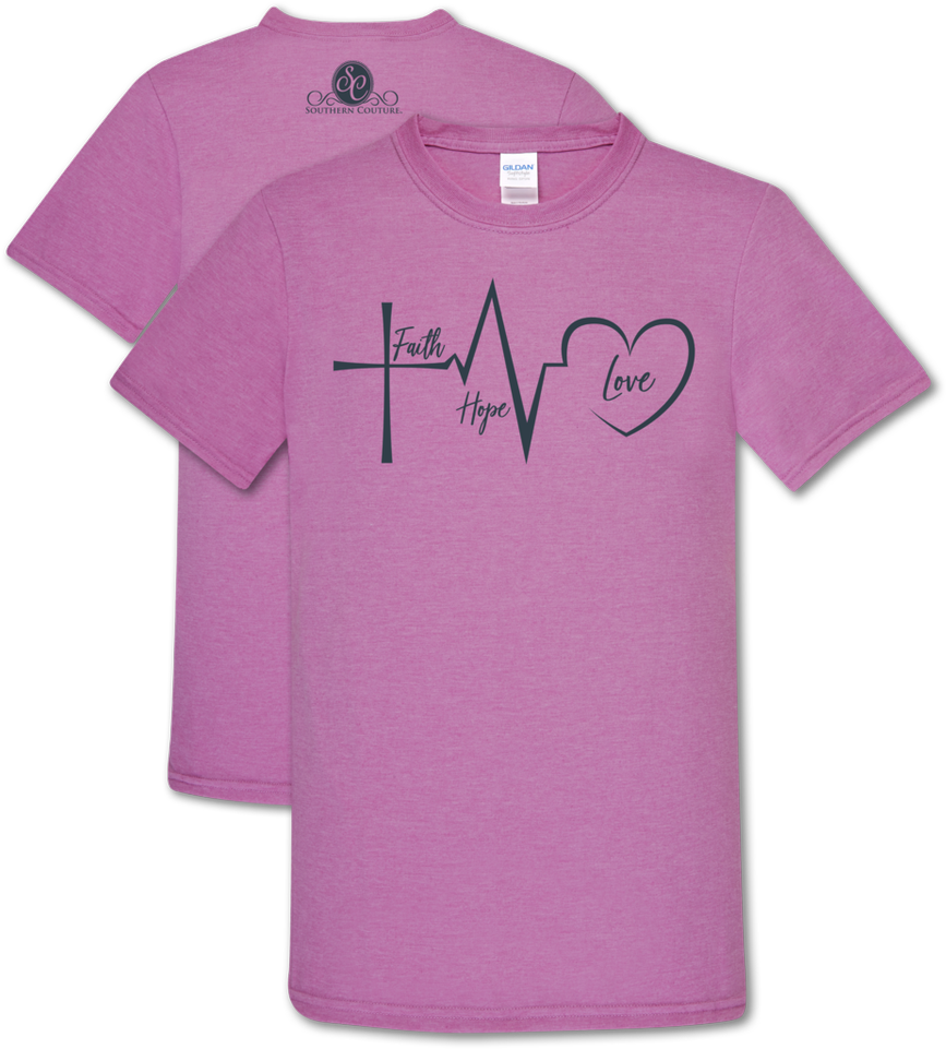 Southern Couture Faith Hope Love Heather Radiant Orchid - Obstetrical Nursing (960x960), Png Download