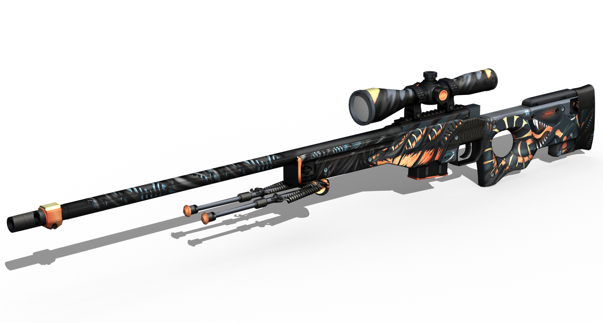 3d Model - Sniper Rifle (1920x1080), Png Download