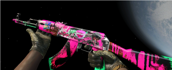 Ak 47 Revolução Neon (600x600), Png Download