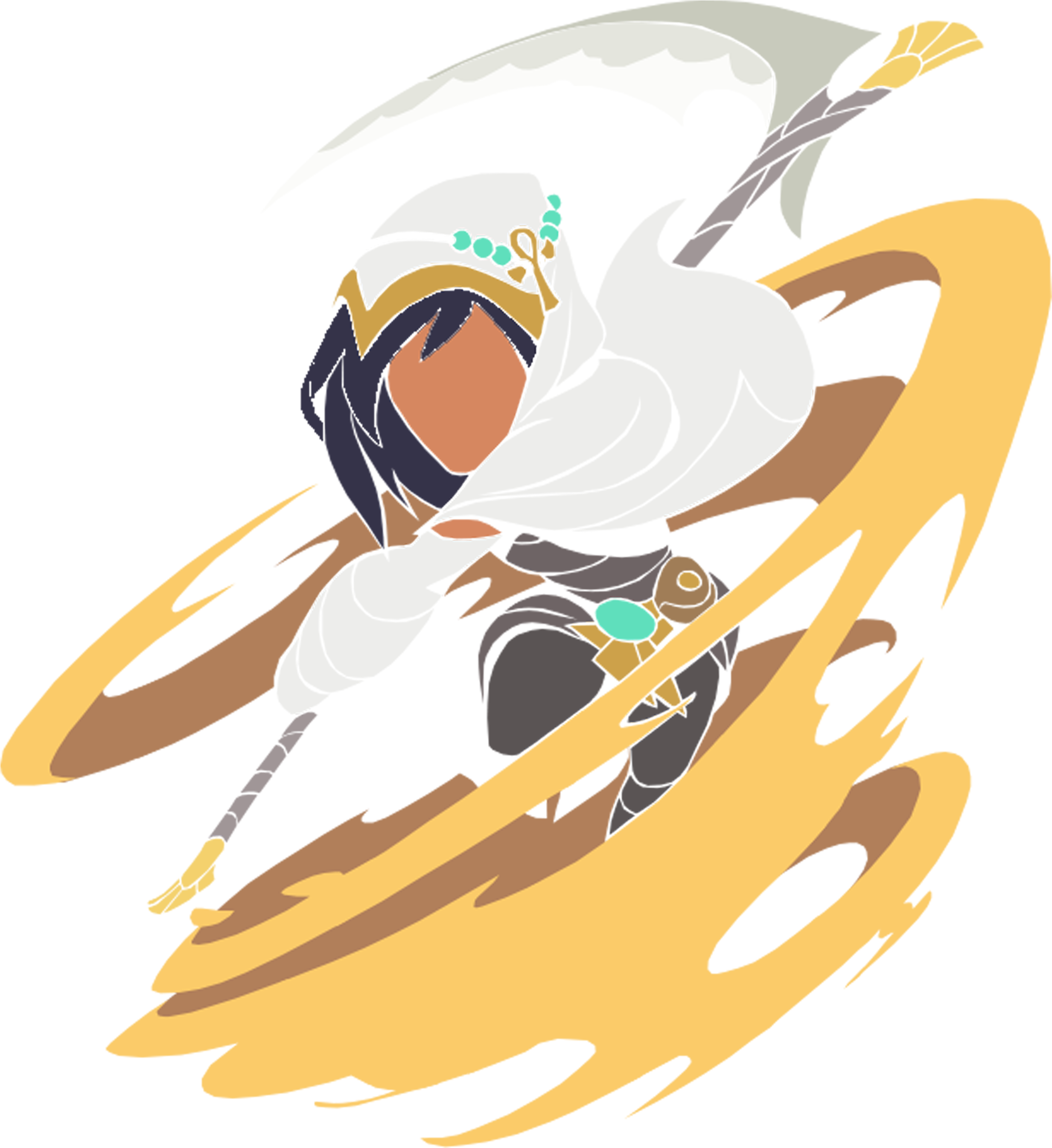 Minimalist Oddling Mirage Art By Momowade In R/brawlhalla - Graphic Design (2560x2748), Png Download