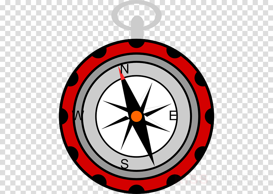 Compass Png Clipart Compass Rose Clip Art - Red Ball Transparent Background (900x640), Png Download