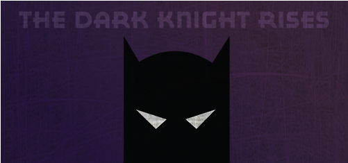 New Minimalist Poster For The Dark Knight Rises (500x662), Png Download