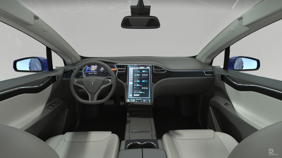 4 Tesla Model X Royalty-free 3d Model - Tesla Model X (920x517), Png Download