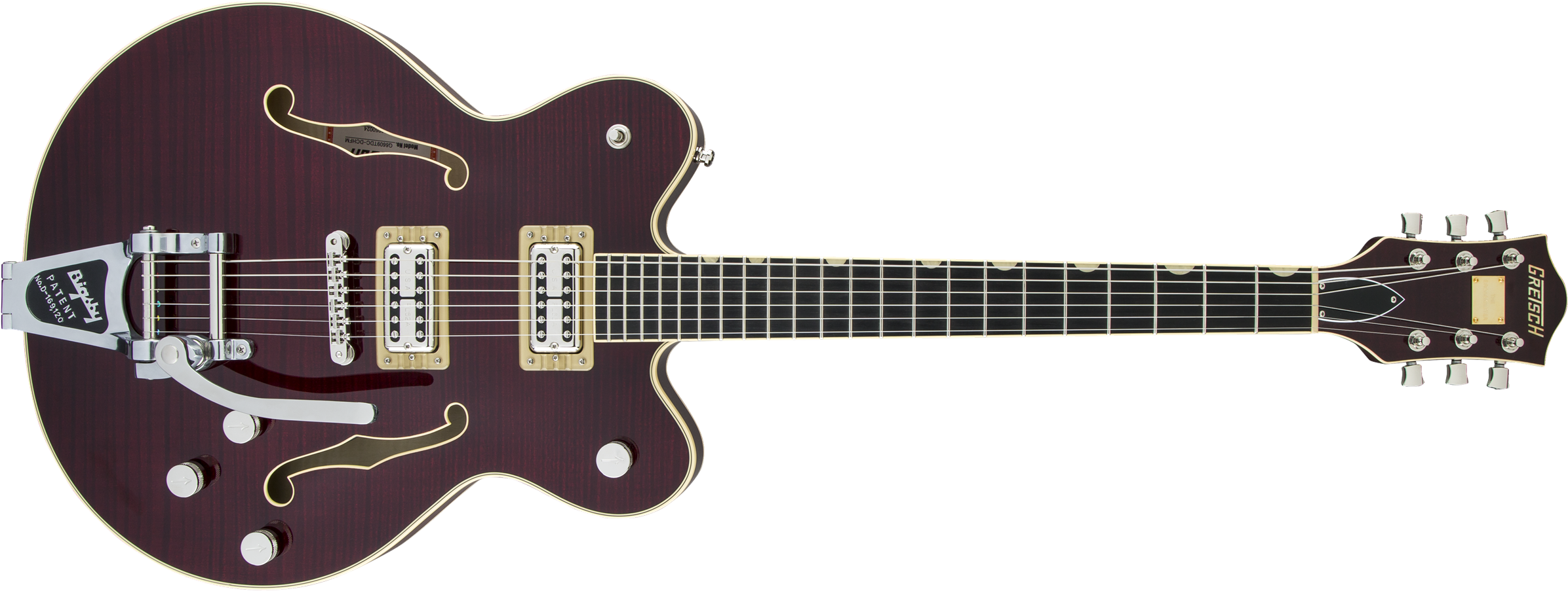 G6609tfm Players Edition Broadkaster® Center Block - Brian Setzer Gretsch Hot Rod (2400x911), Png Download