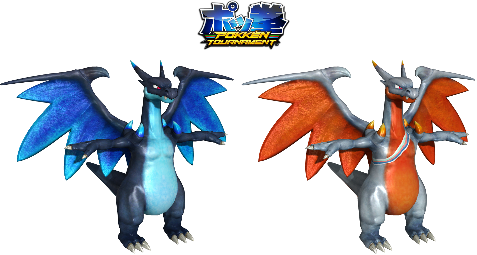 Mega Charizard Of Pokken Tournamet - Nintendo Wii U Pokken Tournament (1866x1000), Png Download