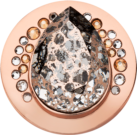 Nikki Lissoni Teardrop Small Rose Gold Plated Coin - Nikki Lissoni Teardrop Rose Gold Plated Small Coin (600x593), Png Download
