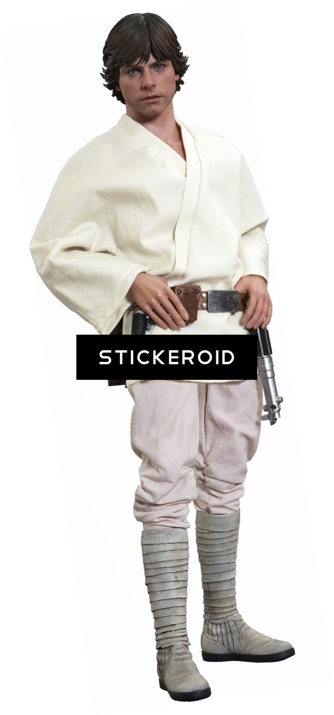 Skywalker - Luke Skywalker Star Wars Sixth Scale Figure (665x1425), Png Download