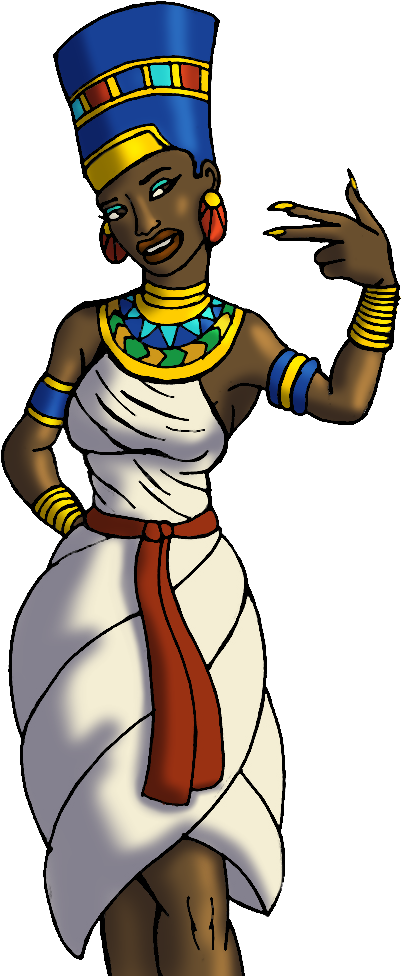Popular Images - Queen Nefertiti Cartoon (442x1000), Png Download