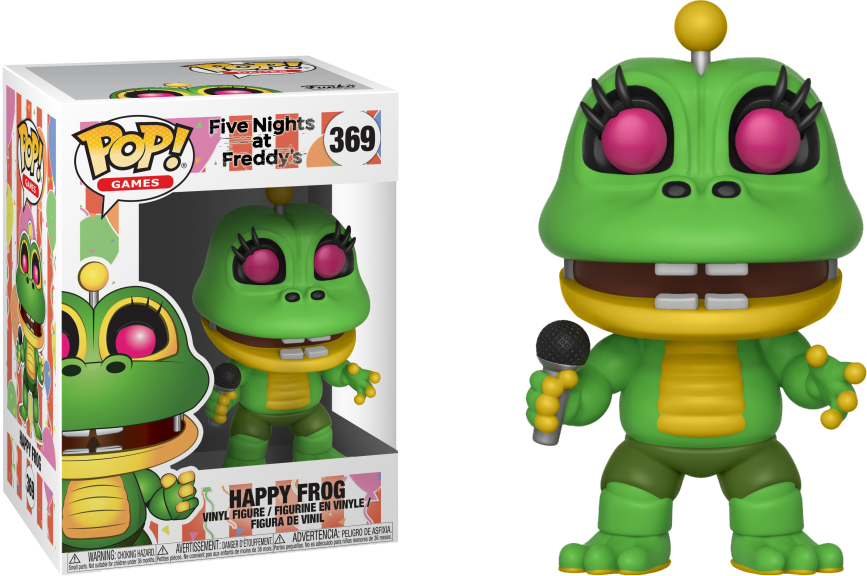 Pop Figure Five Nights At Freddy's Happy Frog - Fnaf Pizzeria Simulator Funko Pop (867x576), Png Download