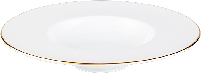 Plane Dessert Plate With Gold Thread Ø 27 Cm Container - Saucer (800x800), Png Download