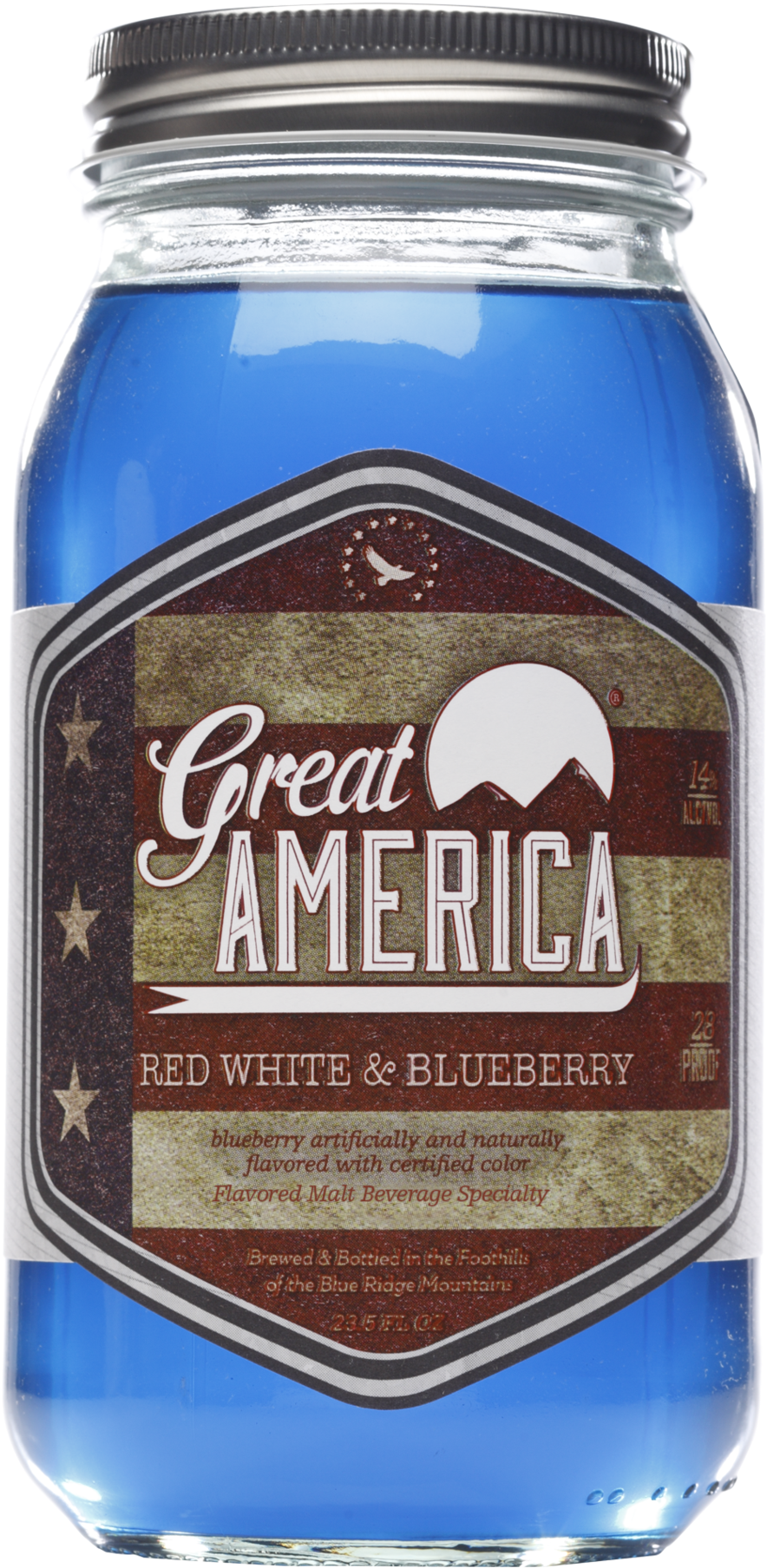 Red White And Blueberry - Great America Moonshine Blueberry (1058x2048), Png Download