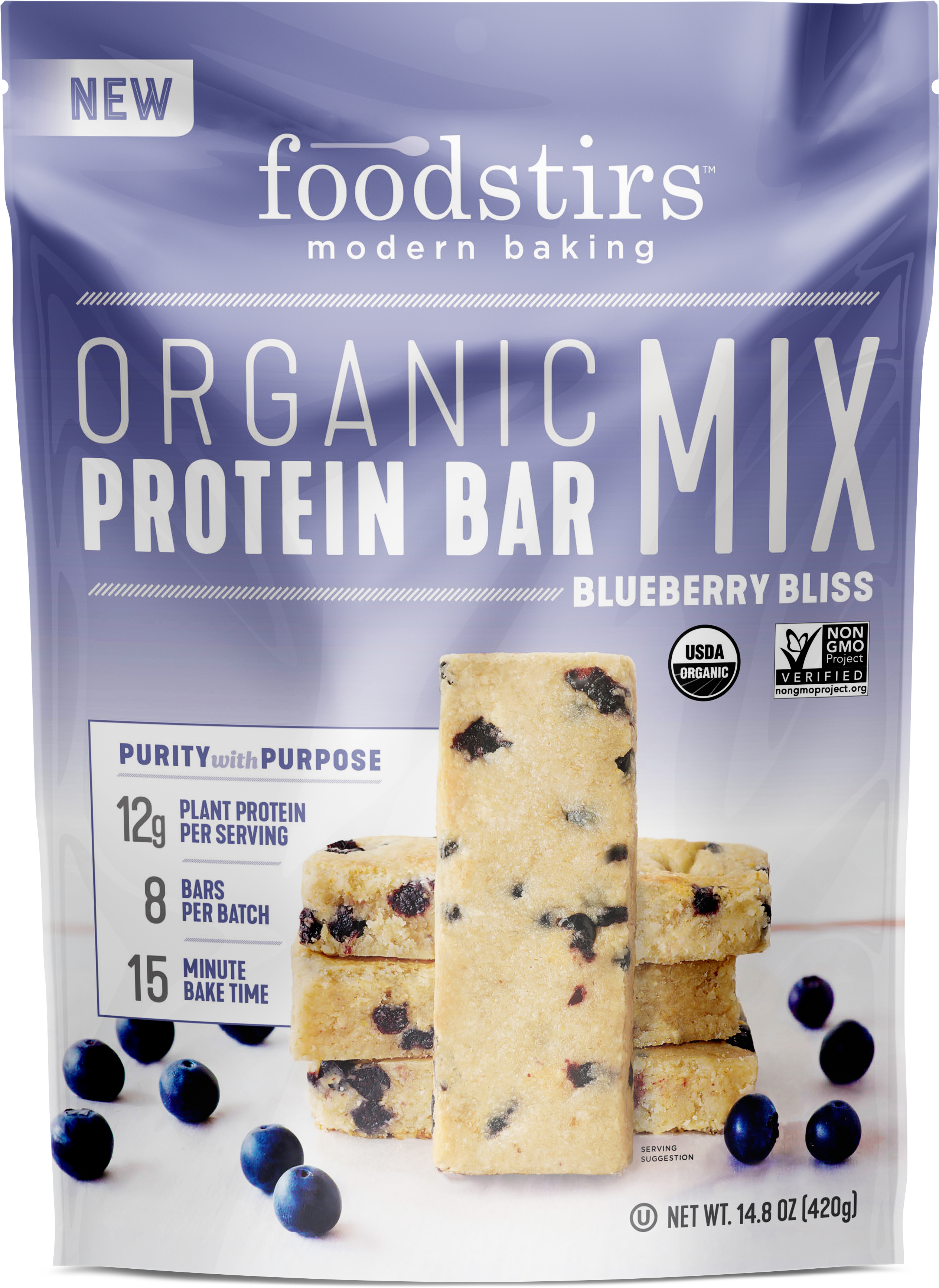 Foodstirs Protein Blueberry 180426 1 V=1534292315 - Foodstirs (4000x4000), Png Download
