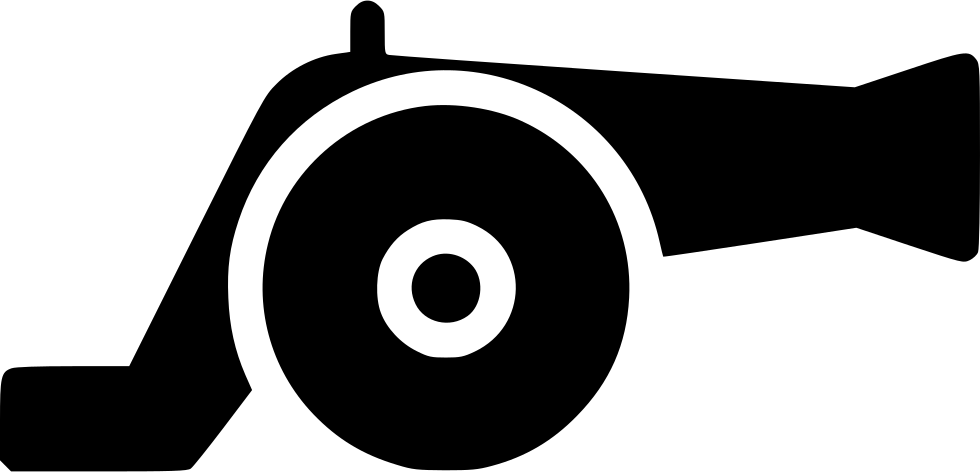 Create cannons. Пушка СВГ. Пушка икона. Башенная пушка иконка. Орудие .ICO.
