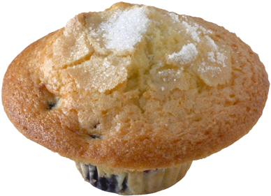 Blueberry Muffin - Profiterole (800x531), Png Download
