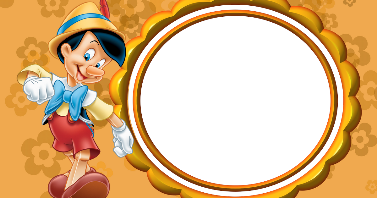5 Marcos De Fotos Infantiles Personajes Variados - Advanced Graphics 786 Pinocchio And Jiminy Cricket- (1200x630), Png Download